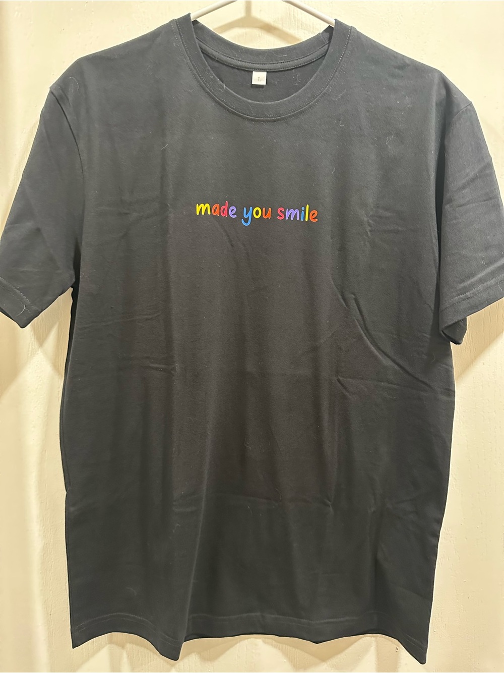Black 'Made You Smile' Graphic Tee
